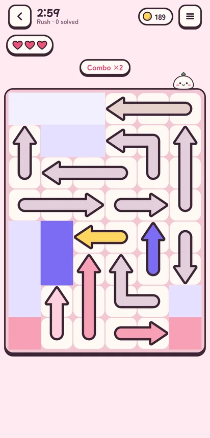Rush: a run in progress with the clock running